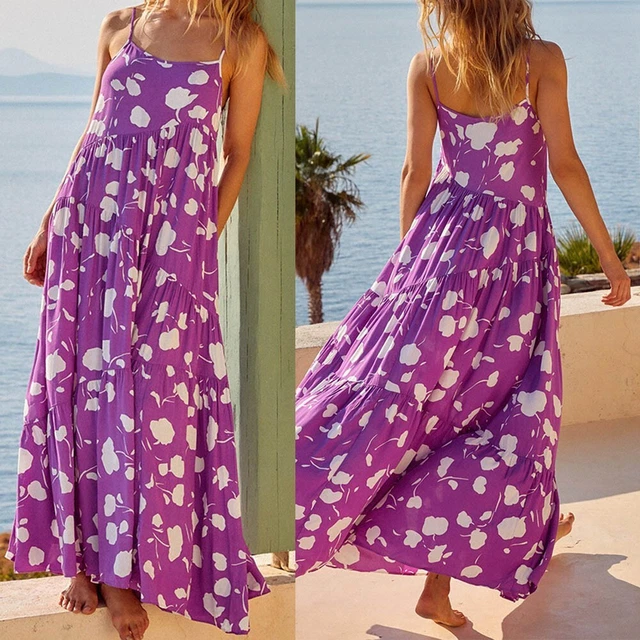 Robe sanglante robe longue volants robe sans manches robe sanglante suspensions