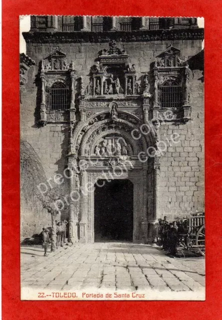 CPA ESPAGNE TOLEDO - Portada de Santa Cruz