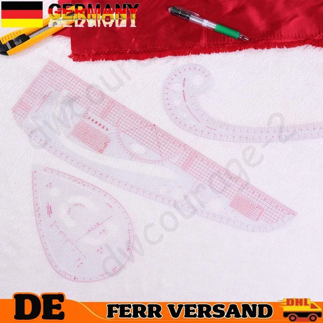 6pcs/Set DIY Multifunktions Quilting Naht nähen Patchwork Zeichnung Herrscher