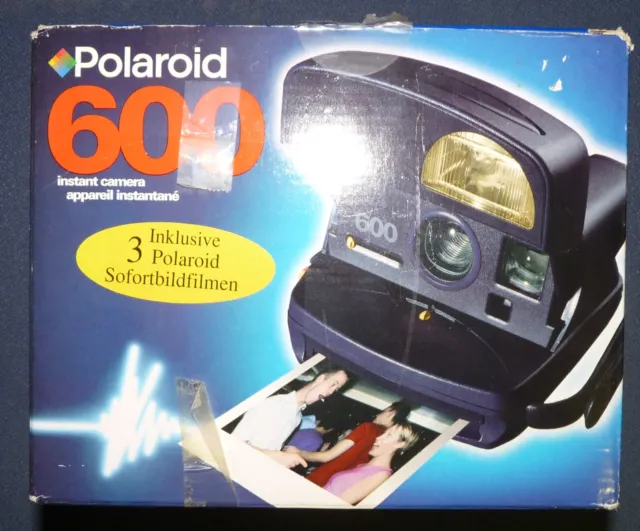 Polaroid 600 Instant Camera Sofortbildkamera aus den 1990er Jahren aus Nachlass