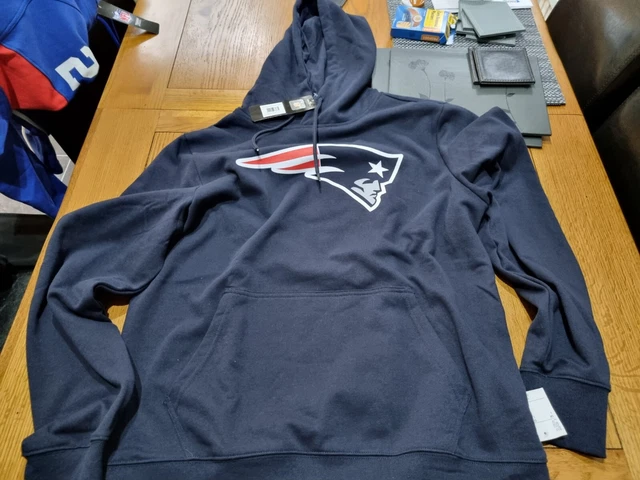 Size L  NFL official New England PatriotsTeam  Logo Hoodie  Blue BNWT RRP £50