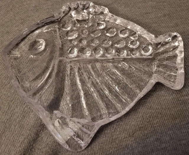 Rare Swedish art glass Suncatcher Pukeberg (Uno Westerberg?) Hanging Fish