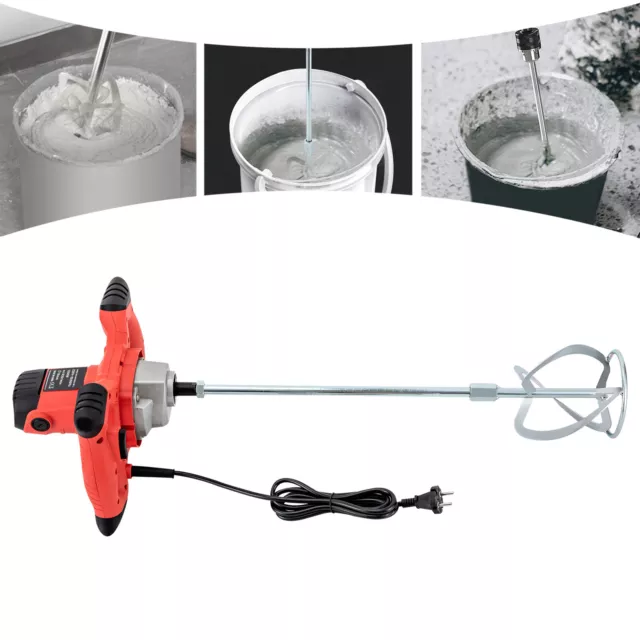 Handheld Mortar Mixer Variable Speed Thinset Cement Drywall Mud Mixing Machine