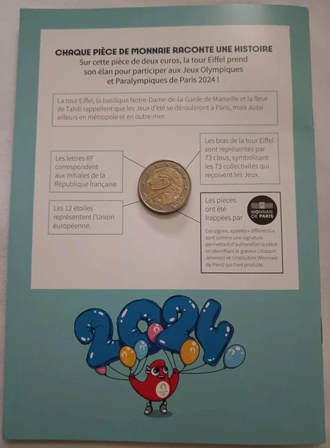 2 EURO COMMEMORATIVE 2024 : PORTUGAL (Jeux Olympiques de Paris