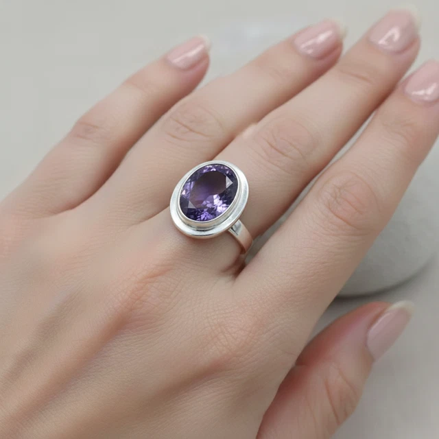Bague Femme Céramique Noire Et Acier Inoxydable - Zircon - Taille 59 (US 9)