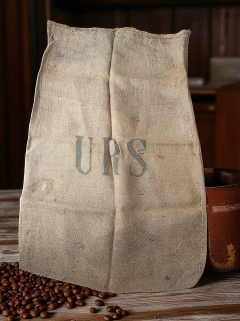 Sac toile de jute vintage - France