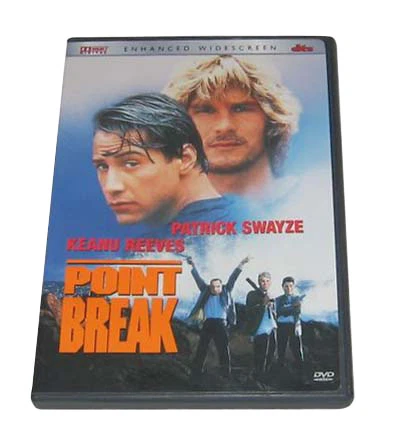 POINT BREAK (DVD, 2001) Patrick Swayze Keanu Reeves WORLD SHIP AVAIL