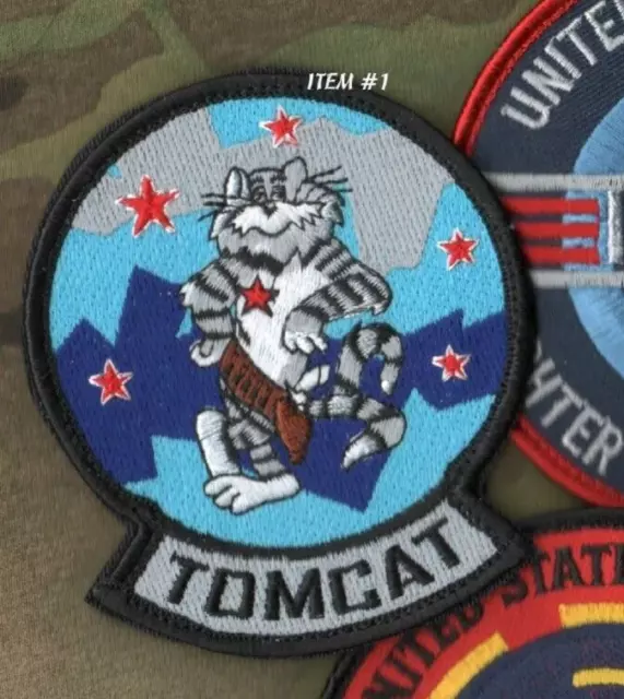 USN TOP GUN FIGHTER WEAPONS SCHOOL AGGRESSOR F-14 TOMCAT vêlkrö PATCH