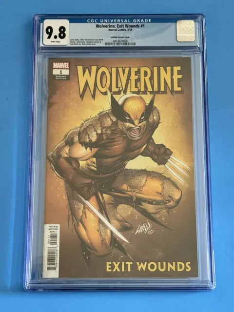 Wolverine Exit Wounds #1 Cgc 9.8 Rob Liefeld Variant Cover  1:50 - Rare!