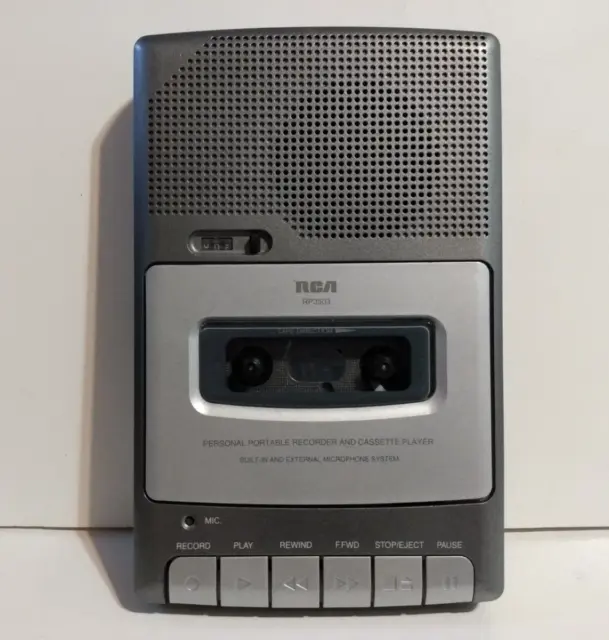 RCA Personal Portable Cassette Player Recorder Model RP3503A tested works