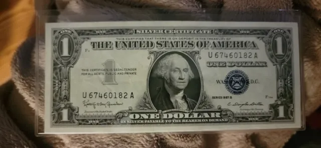 U.s.a  Bank Note Silver Certificate  1 Dollar  1957 B  Extra Fine U67460182A
