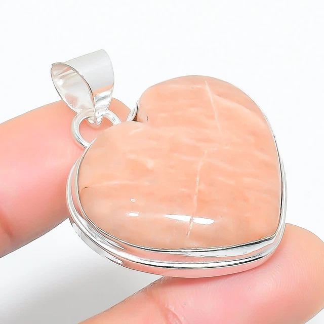 Orange Aventurine Gemstone Handmade Gift Jewelry Pendant 1.58" A395