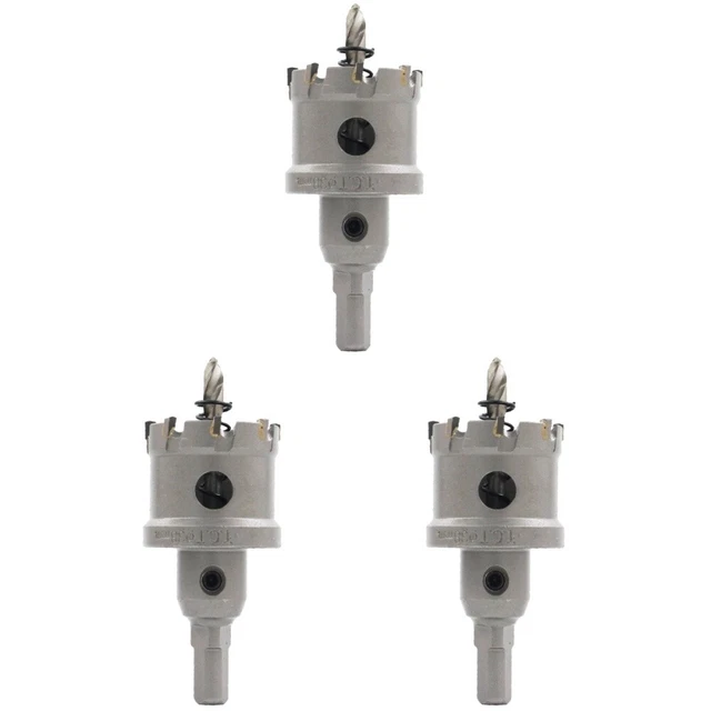 3 Pc Metalworking Tool Hole Drill Bit Set Drill Bits Metal Glass