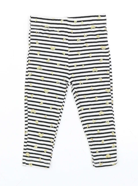 Leggings Capri blu a righe cotone Juicy Couture per bambina taglia 18 mesi