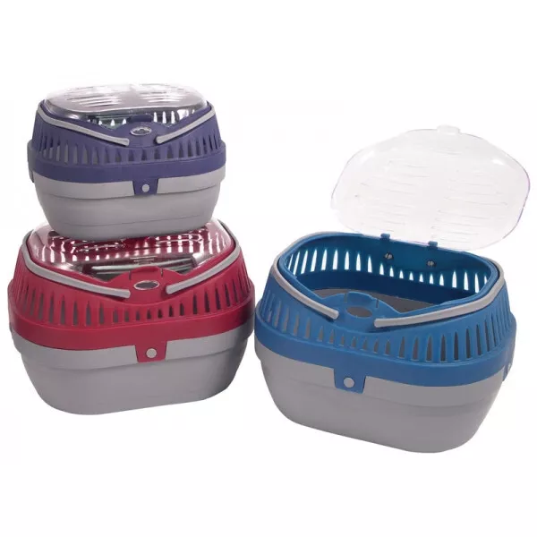 Small Animal Pod Carrier Rosewood Pet Transport Hamster Mice Guinea Pigs Vets