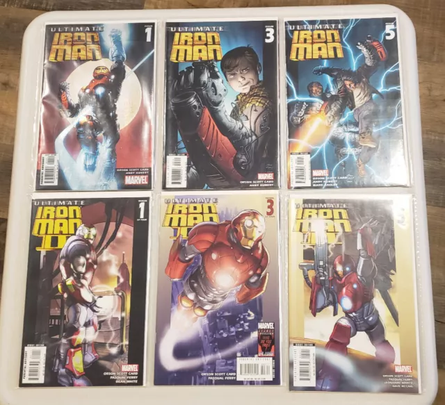 Ultimate Iron Man Vol 1 and Vol 2 - Complete set (Ultimate Marvel)