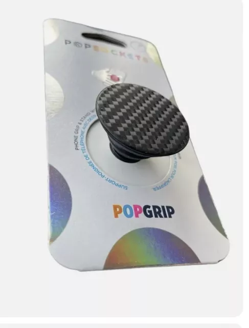 PopSockets Carbonite Weave Carbon Fiber Phone Holder Grip PopSocket Pop Socket