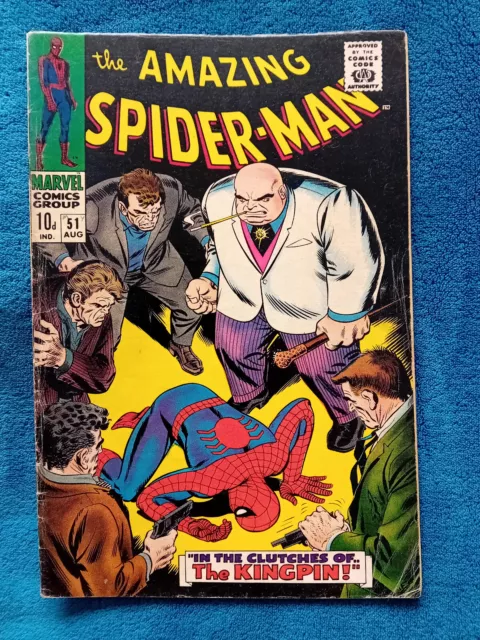 AMAZING SPIDER-MAN #51 1st KINGPIN Cover 2nd KINGPIN NICE MID GRADE