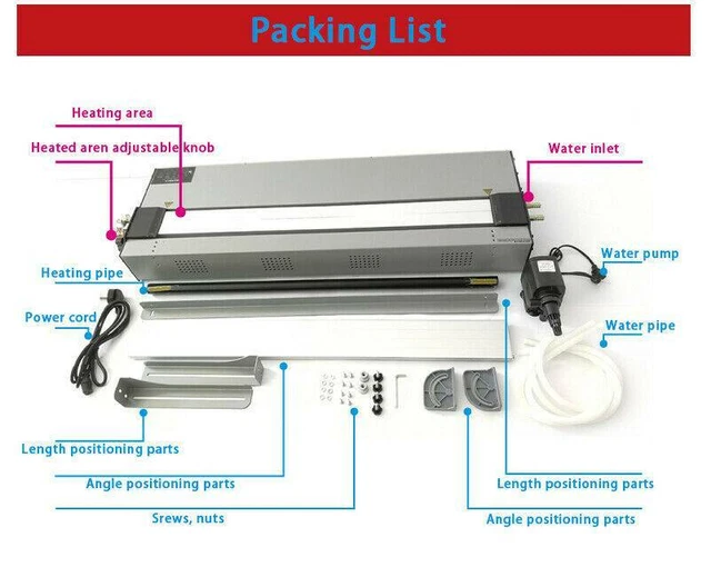 220V Electric Hot Bending Machine Acrylic ABS PP PVC Hot Heating Bender