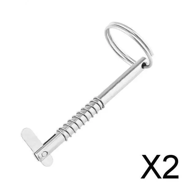 2X 5x76mm Stainless Steel Quick Release Pin for Marine Bimini Top Deck Hinge
