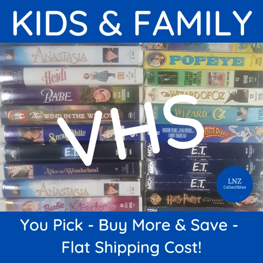 Kids & Family VHS Movies Classics Cartoons Superhero Comedy **You Pick** *Read*