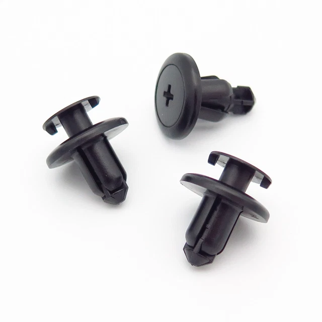 10x VVO Underbody Shield & Panel Fastener Clips For Seat Leon – Pack Of 10, Black Plastic
