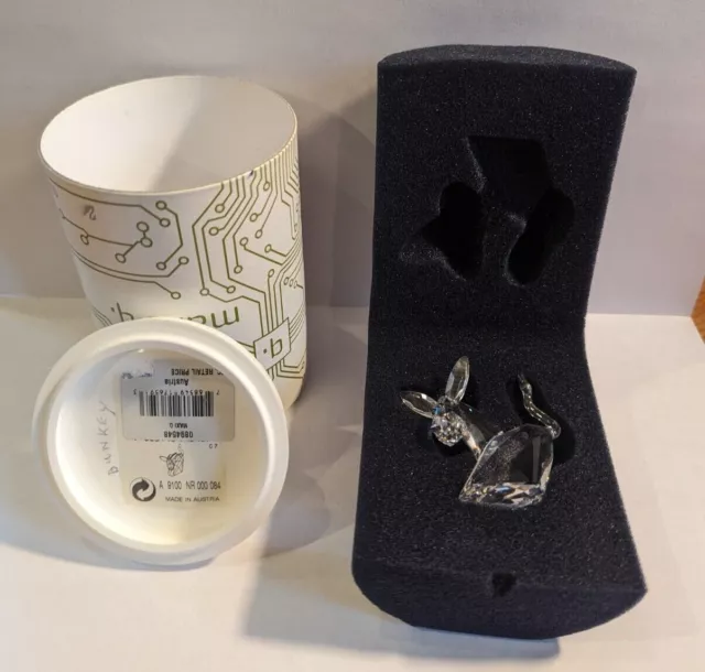 SWAROVSKI CRYSTAL LOVLOT LAND MAXI Q DONKEY 0894548 Includes Box RETIRED