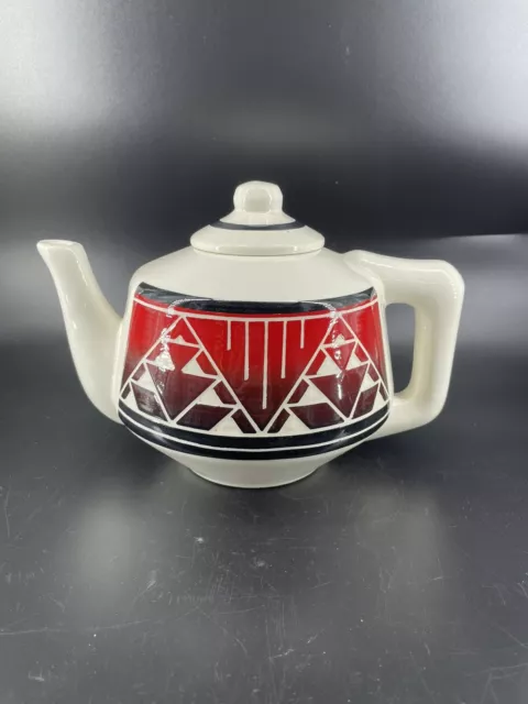 Native American Indian Lakota Sioux Red Pottery Teapot ~ Signed High Elk