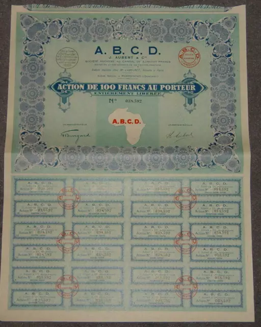 A. B. C. D. J. Aubert & Cie. 1928