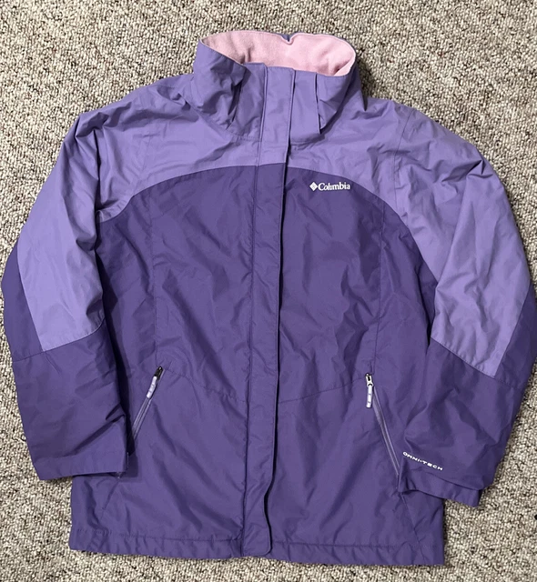 COLUMBIA WG1120 BUGABOO II YOUTH GIRLS XL WATERPROOF Purple SHELL JACKET