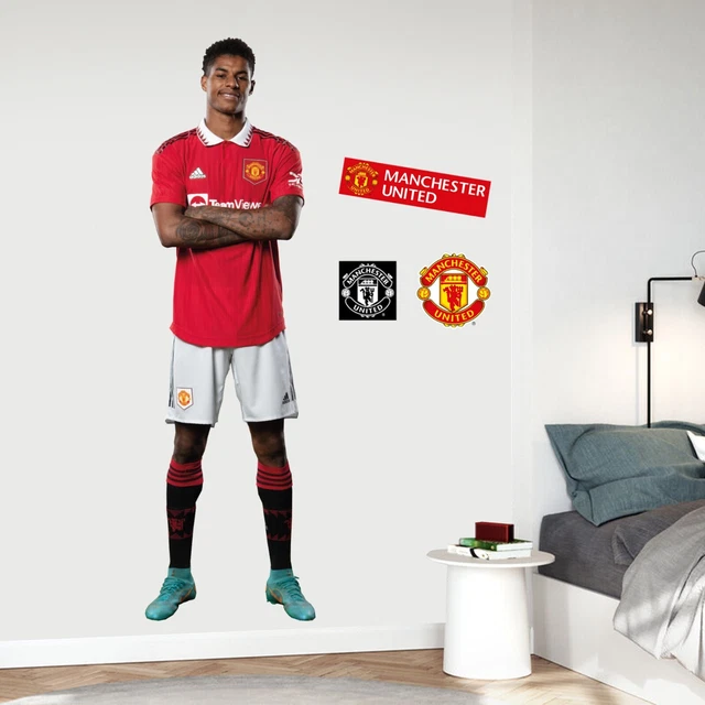 MANCHESTER UNITED FC Wall Sticker Marcus Rashford 22/23 Broken Wall