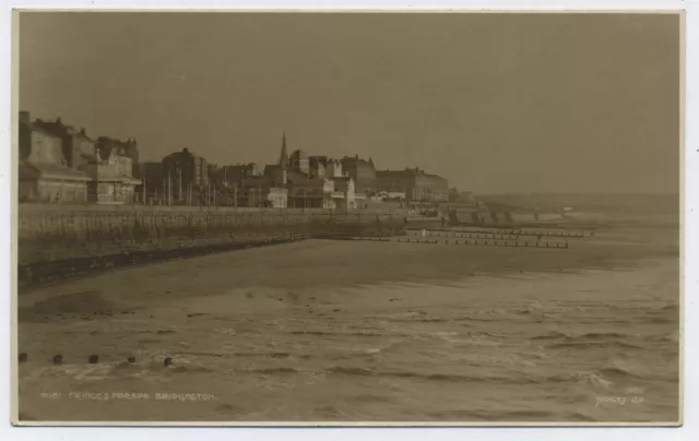 Prince's Parade Bridlington Yorkshire Real Photo Vintage Postcard C12