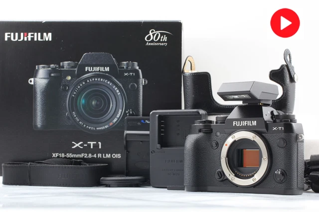 [N MINT in Box] FUJIFILM X-T1 16.3MP Digital Camera Black Body Only  From JAPAN
