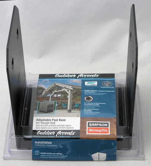 SIMPSON STRONGTIE OUTDOOR Accents Avant Adjustable Post Base 6x6