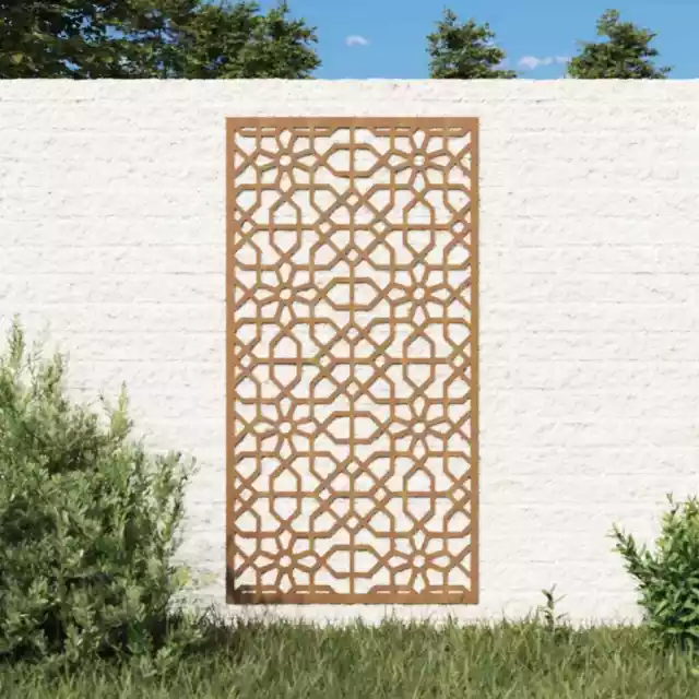 Garden Wall Decoration 105x55 cm Corten Steel Moorish Design