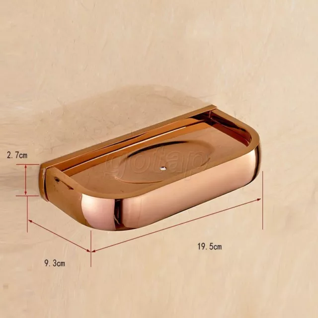 Rose Gold Copper Wall Mount Soap Dish Holder Bathroom Accessories Soap Dish