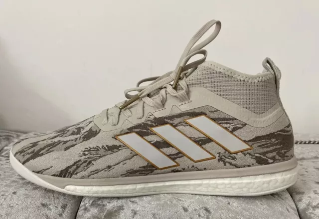 MENS ADIDAS ACE 17.1 Paul Pogba Brown Camo Trainers Size UK 9