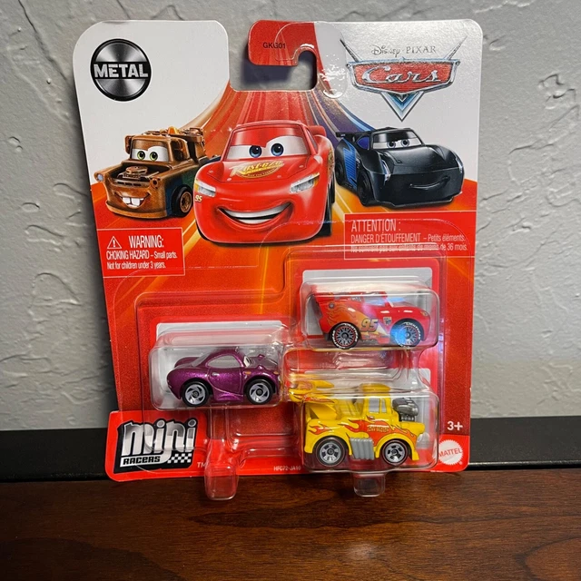 NEW DISNEY PIXAR Cars Mini Racers Holley Shiftwell, Mcqueen & Hot Rod
