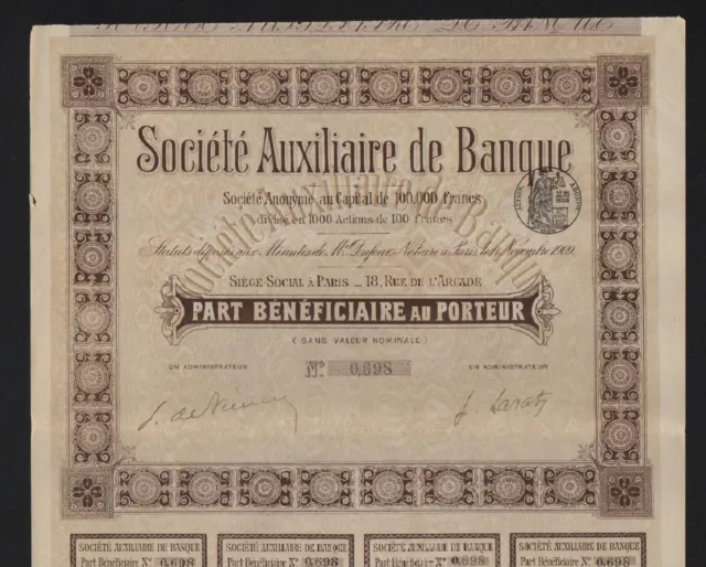 Société Auxiliaire de BANQUE (A)