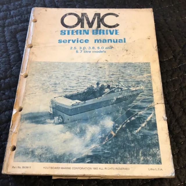 1982 OMC Stern Drive Service Manual 2.5/3.0/3.8/5.0/5.7