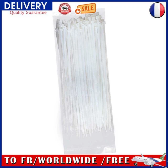100pcs Self-Locking Nylon Wire Cable Tie Organizer Fastener (B 3.6x3m)f