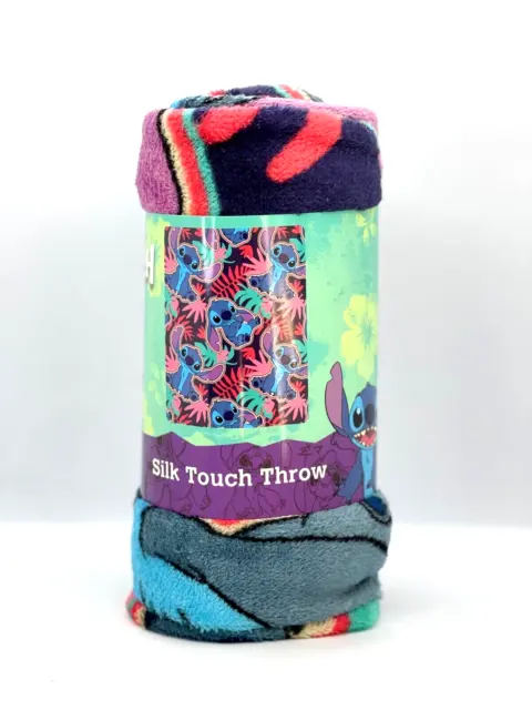 Disney Lilo & Stitch Silk Touch Throw Blanket 40" x 50" NWT