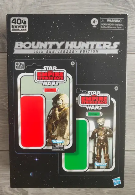 Star Wars Black Serie Zuckuss & 4-Lom Bounty Hunters 40th anniversary Ed. Hasbro