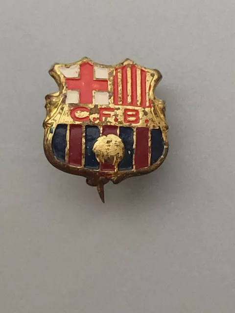 Antiguo Pin Imperdible Club De Fútbol Barcelona Años 70'