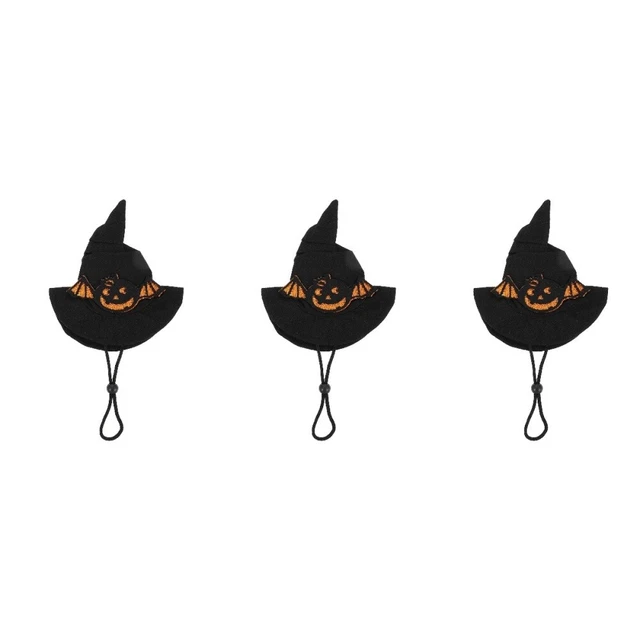 3 Pcs Polyester Chapeau Magique Pour Animaux De Compagnie D'animal D'halloween