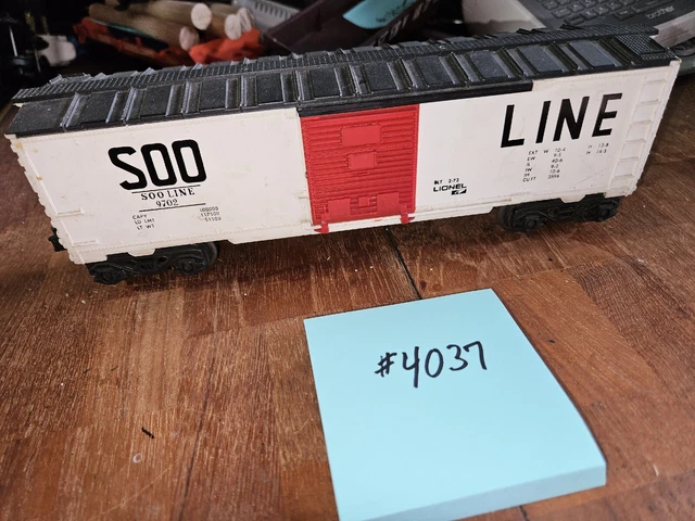 Soo Line O Guage Box Car, Lionel