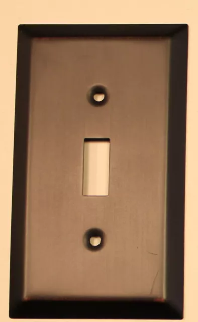 Switch Plate Outlet Cover Wall Rocker Oil Rubbed Bronze Single Toggle