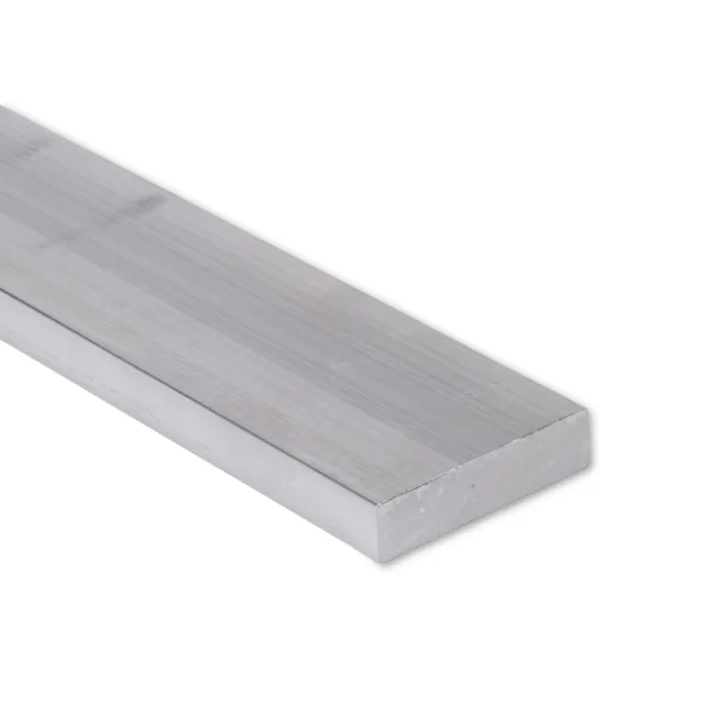 1/2" x 2" Aluminum Flat Bar, 6061 Plate, 6 Inch Length, T6511 Mill Stock, 0.5"