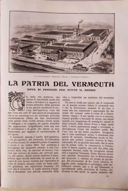 La Patria Del Vermouth: Lo Stabilimento Martini E Rossi A Pessione (Torino)