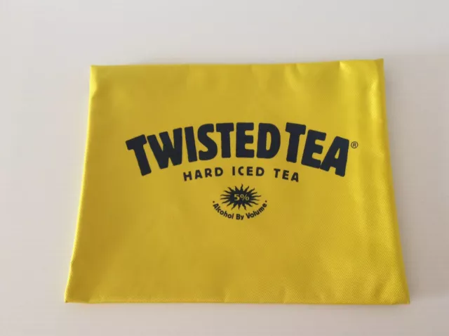 Twisted Tea Hard Iced Tea Promotional Zippered Bag New 13" x 10"